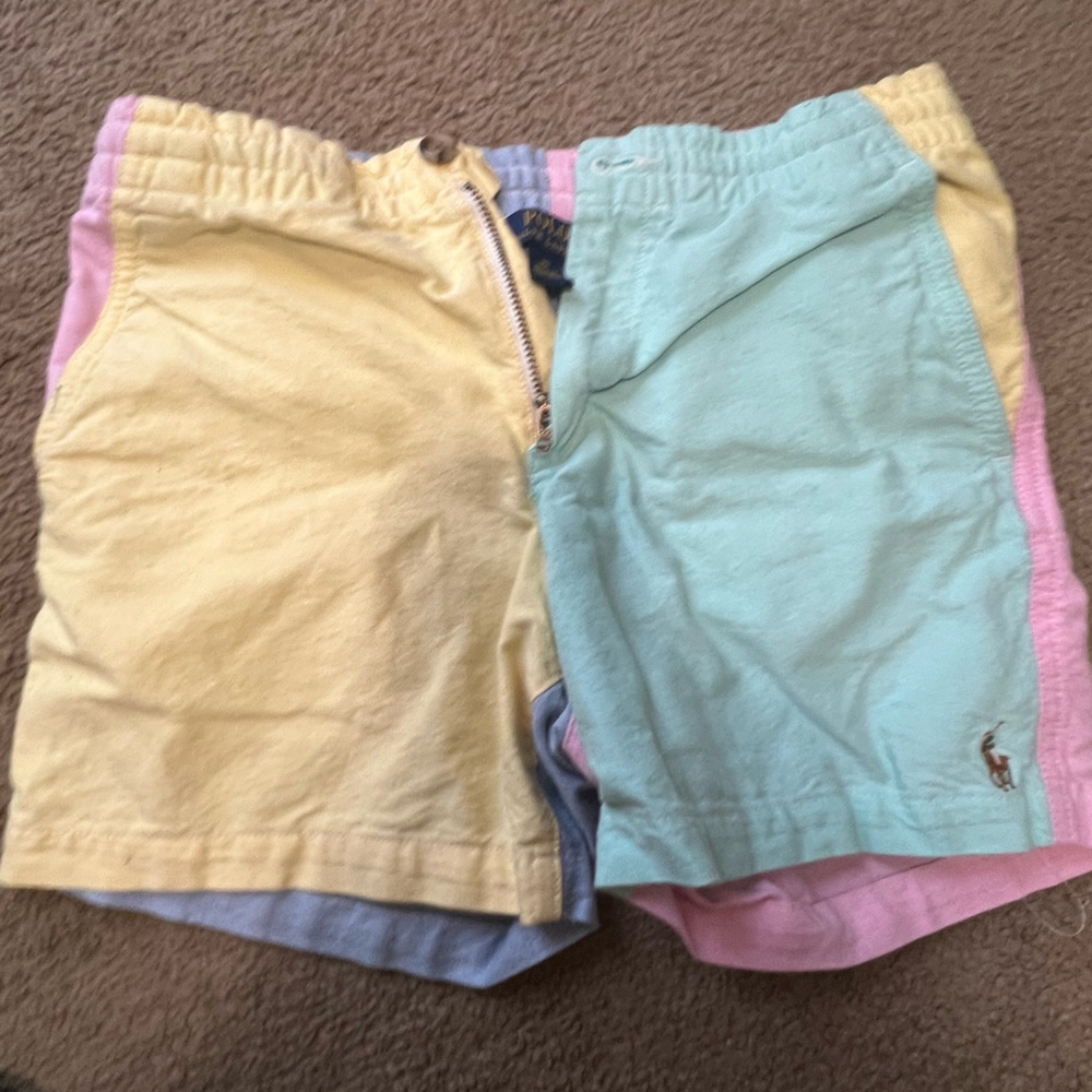 Polo by Ralph Lauren Yellow and Pink Casual Shorts